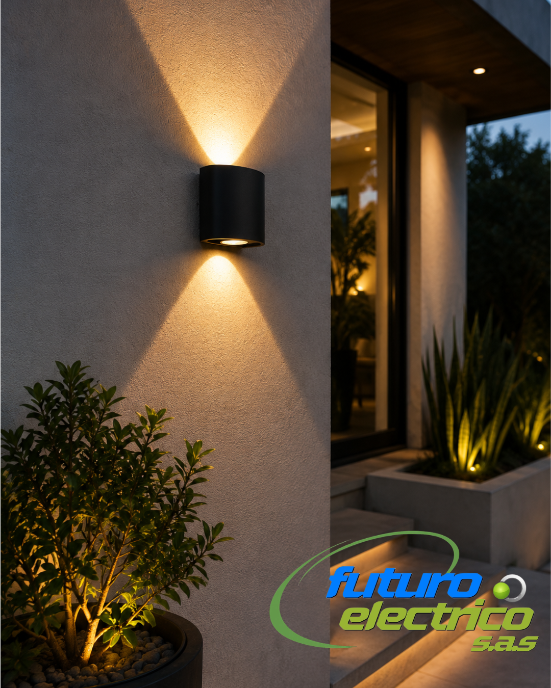 Lámpara LED de Pared Exterior – 1 Luz - Imagen 2